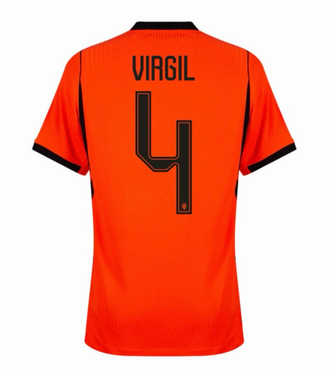 Netherlands Van Dijk #4 Orange Jersey