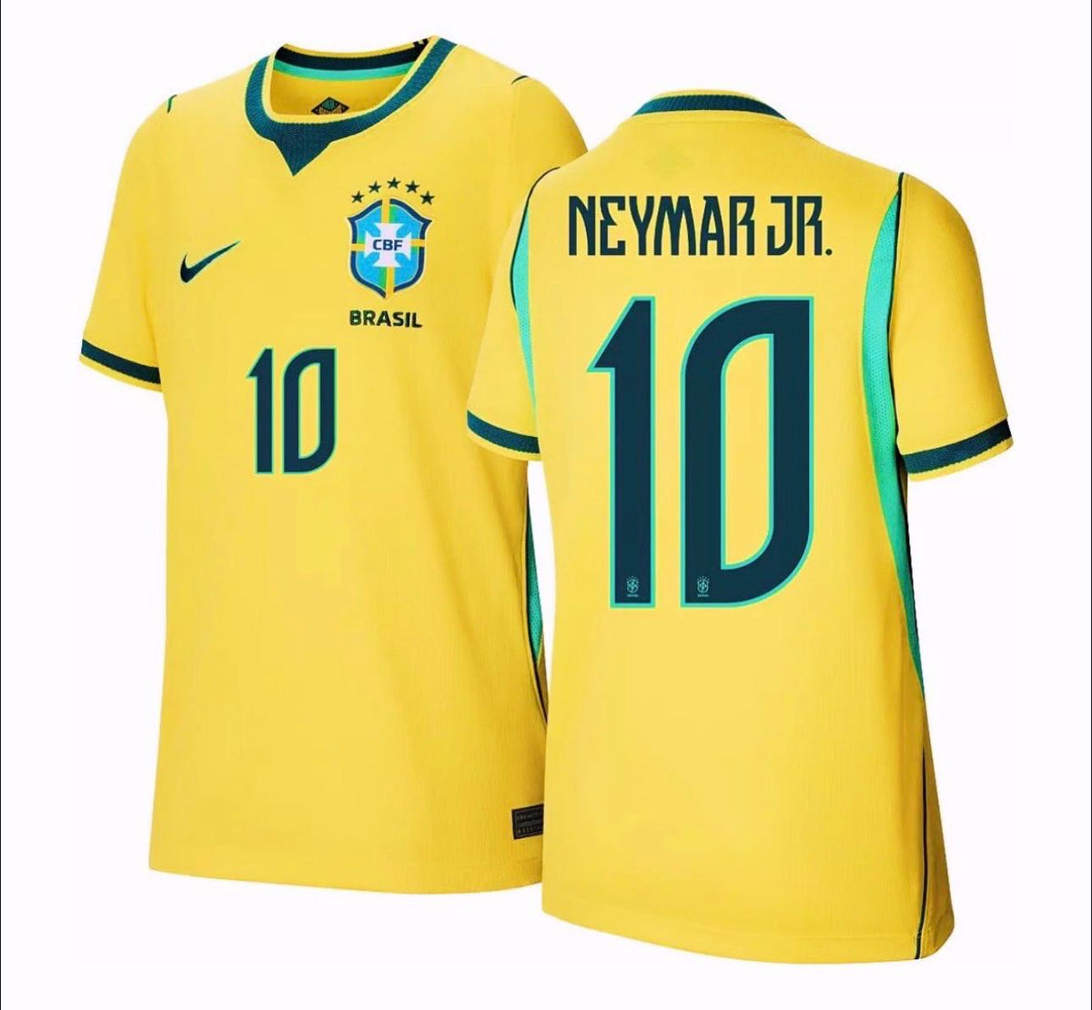 Brazil Neymar Jr #10 Yellow Jersey