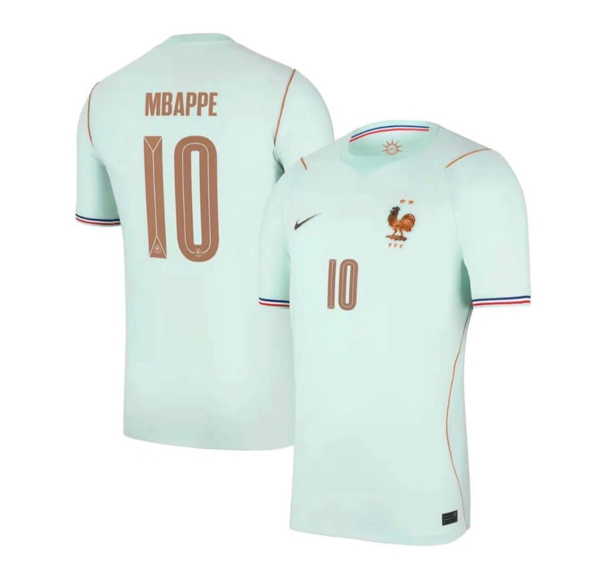 France Mbappe #10 Mint Jersey