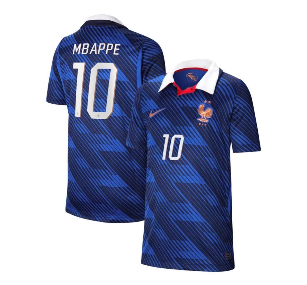 France Mbappe #10 Blue Jersey
