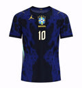 Brazil Neymar Jr #10 Navy Jersey