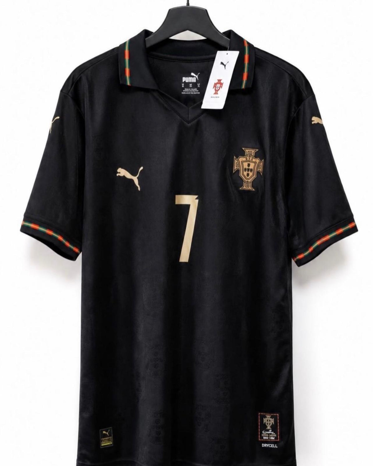 Portugal Ronaldo #7 Black Jersey