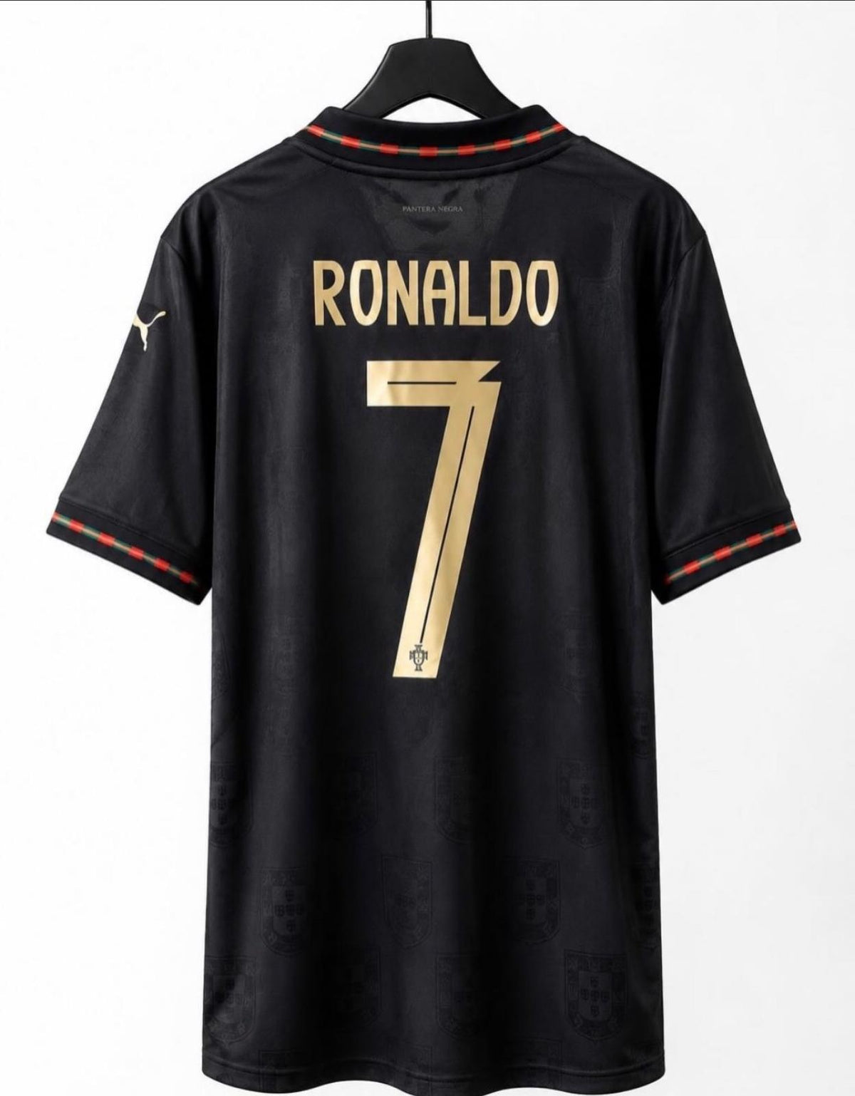 Portugal Ronaldo #7 Black Jersey