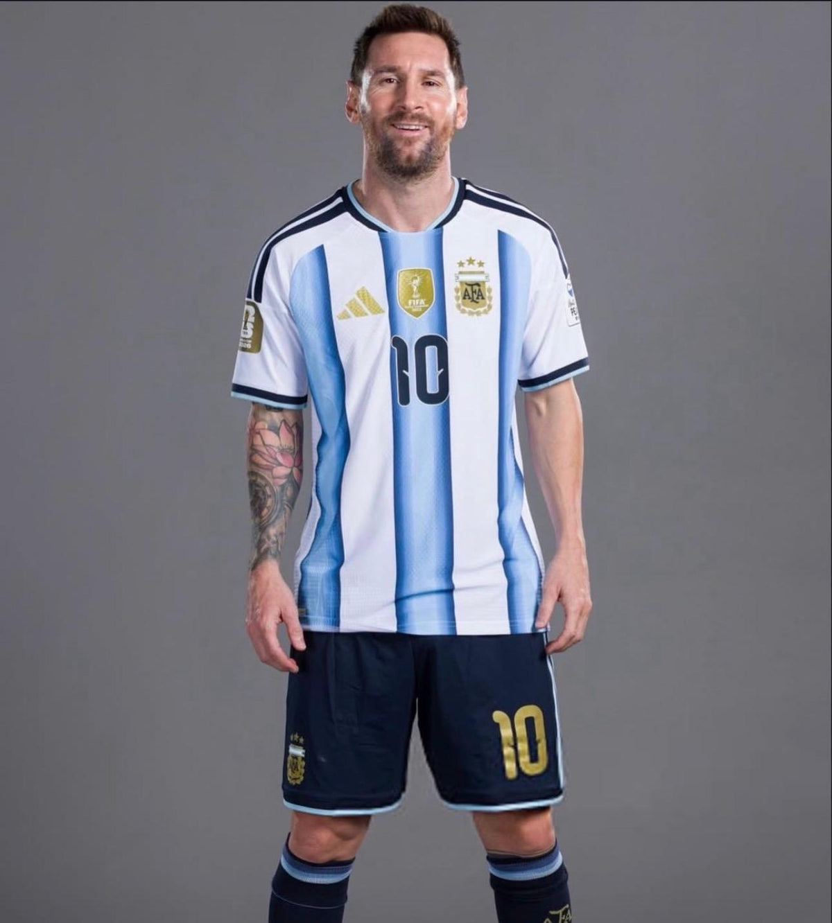 Argentina Messi #10 White Jersey